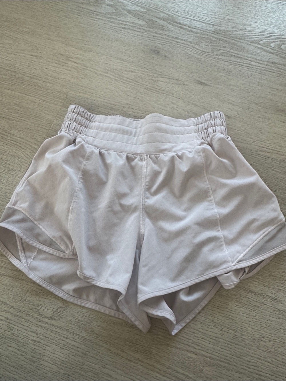 Lululemon Women's High-Waist Light Pink Athletic Shorts